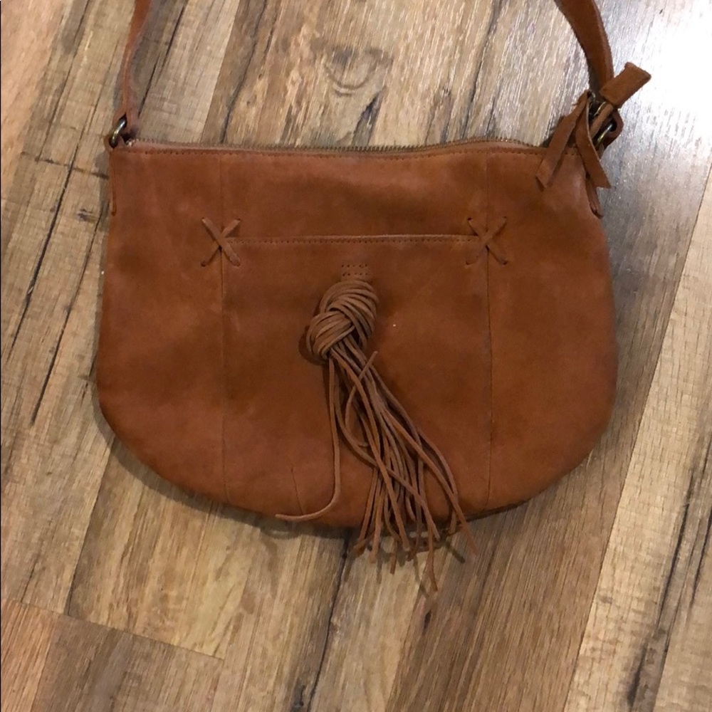 Suede lucky brand shoulder bag